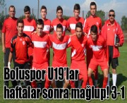 Boluspor U19'lar haftalar sonra mağlup! 3-1