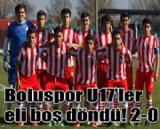 Boluspor U17'ler eli boş döndü! 2-0