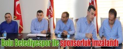 Bolu Belediyespor ile sponsorluk imzalandı