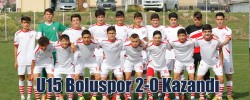 U15 Boluspor 2-0 Kazandı