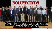 Boluspor’da yönetim kurulu asil ve yedek listesi belli oldu!