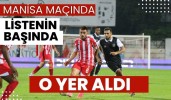 MANİSA MAÇINDA LİSTENİN BAŞINDA O YER ALDI   