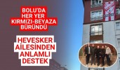 Bolu, Boluspor için kırmızı-beyaza büründü: Hevesker ailesinden anlamlı destek