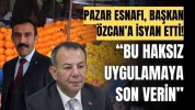Bolu’da, pazar tezgahlarından, taşınmaz gibi kira alınmasına, esnaf isyan etti