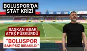 Boluspor’da stat krizi Başkan Abak ateş püskürdü  “Boluspor sahipsiz bırakıldı”