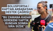 Boluspor'da takım kaptanı Çağlar Şahin Akbaba'dan destek çağrısı