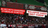 Bu kez rota Bandırma otobüsler ücretsiz “Boluspor varsa umut vardır”