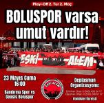 Bu kez rota Bandırma otobüsler ücretsiz “Boluspor varsa umut vardır”