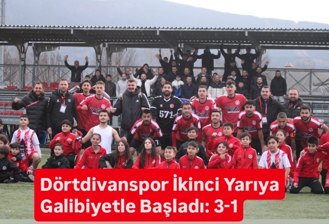 Dörtdivanspor İkinci Yarıya Galibiyetle Başladı: 3-1 Dörtdivanspor İkinci Yarıya Galibiyetle Başladı: 3-1