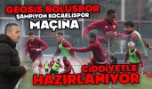 Geosis Boluspor, Şampiyon Kocaelispor Maçına Ciddiyetle Hazırlanıyor
