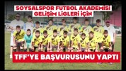 Soysalspor Futbol Akademisi Gelişim Ligleri İçin TFF'ye Başvurusunu Yaptı