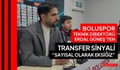 Boluspor teknik direktörü Erdal Güneş’ten transfer sinyali