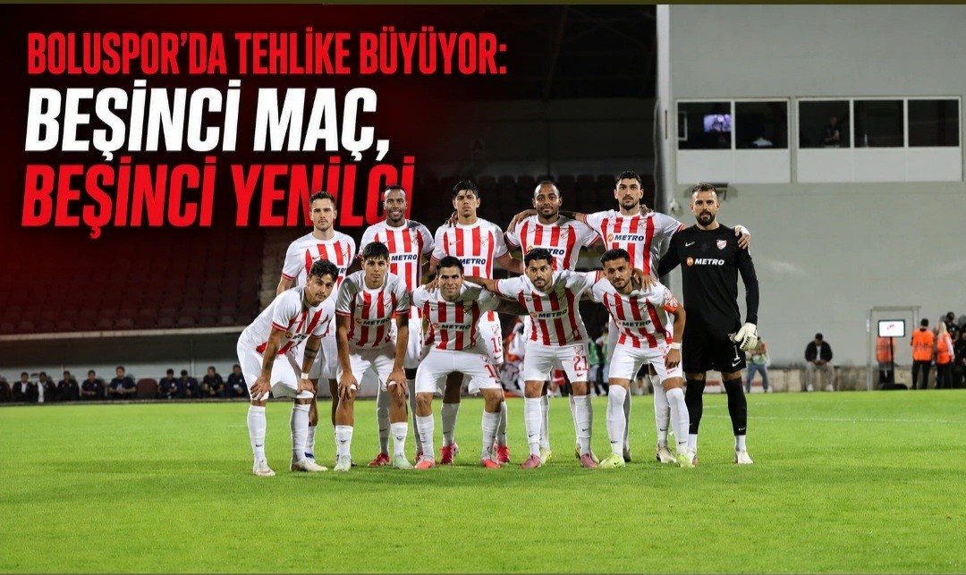 Boluspor’da Tehlike Büyüyor: Beşinci Maç, Beşinci Yenilgi