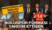 Başkonsolos Serkan Gedik’e Boluspor forması takdim ettiler