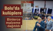 Bolu’da kulüplere binlerce malzeme dağıtıldı