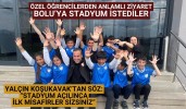 Özel öğrencilerden anlamlı ziyaret Koşukavak’tan söz: “Stadyum açılınca ilk misafirler sizsiniz”