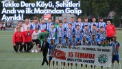 Tekke Dere Köyü, Şehitleri Andı ve İlk Maçından Galip Ayrıldı!