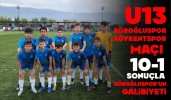 U13 Köroğluspor-Köykentspor Maçı: 10-1 Sonuçla Köroğluspor'un Galibiyeti